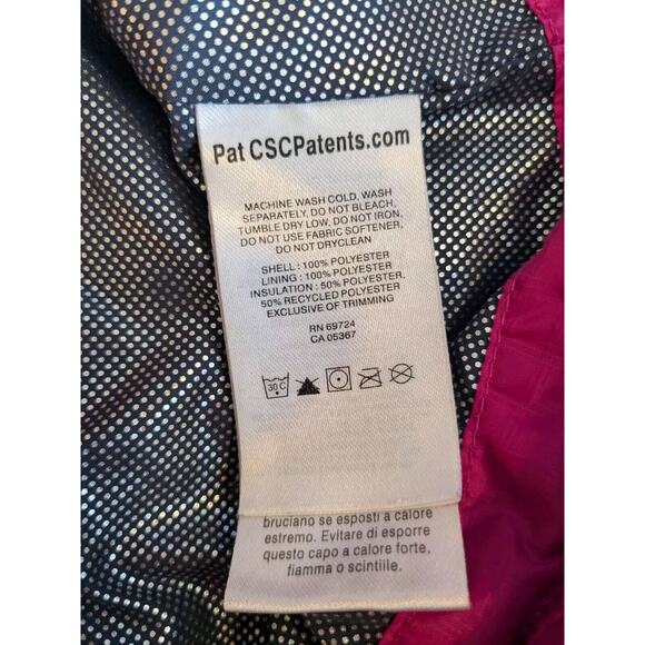 Columbia Vest Womens Medium Pink Full Zip Sleeveless Puffer Omni-Shield Heat - Picture 6 of 6